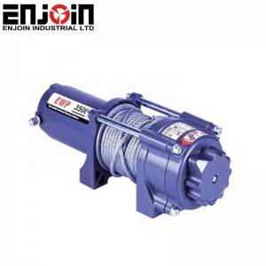ENJOIN New Design High Quality 13500lb 12v Electric Winch ,Two Motor Electric Trolley Winch For Truck Trailer Boat ATV
