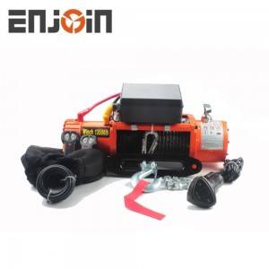 ENJOIN UK Hot Sell Electric Winch 13500 lbs 12v With Cable or Rope 4×4 Recovery Off Road Winch