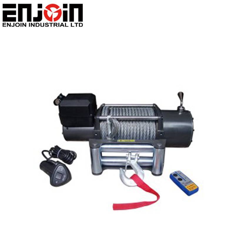 New Design High Quality 13500lb 12v Electric Winch ,Two Motor Electric Trolley Winch For Truck Trailer Boat ATV Featured Image