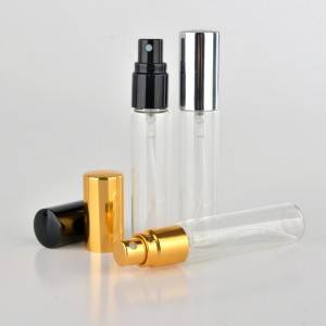 10ml perfume packing glass vials with screw pump sprayer