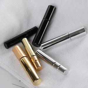 5ml 10ml UV plated surface perfume glass vials in gold color, silver color and black color