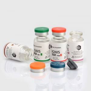 clear pharmaceutical glass vials with sticker label,  custom made sticker lable