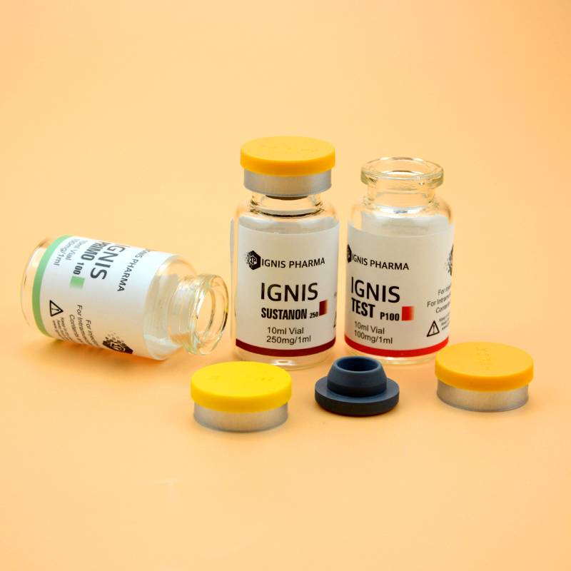 crimp neck glass vials with flip off cap for liquid or powder medicine packing and storage Featured Image