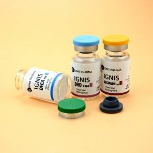 crimp neck glass vials with flip off cap for liquid or powder medicine packing and storage