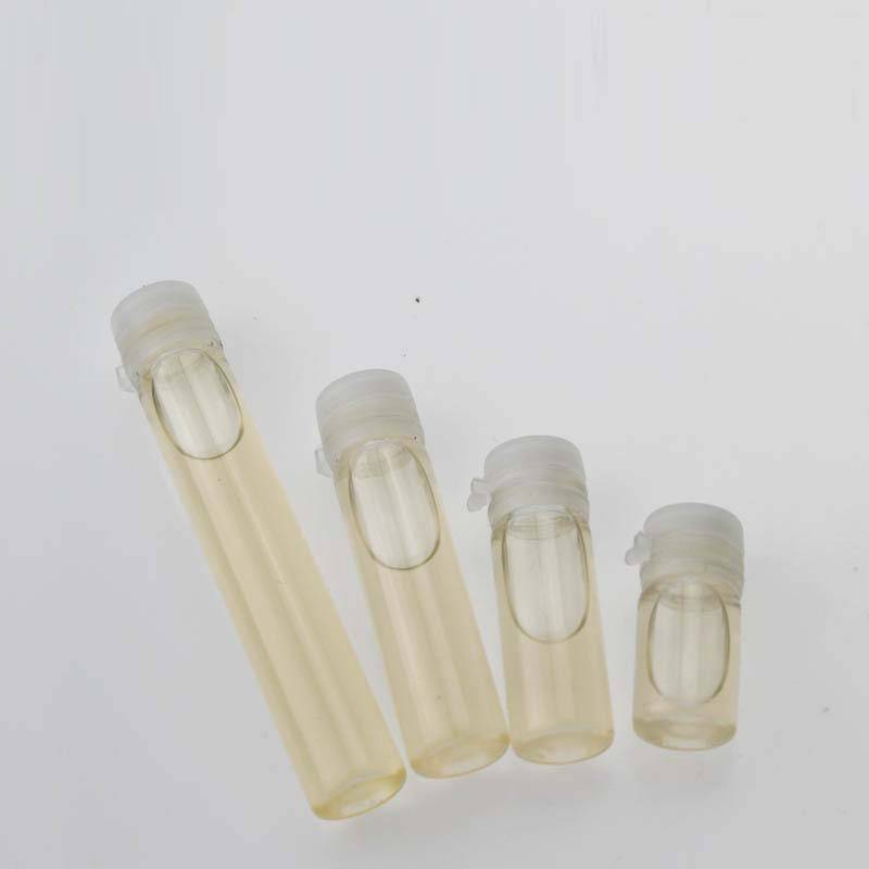 Popular Design for Dropper Bottles - 2ml 3ml 5ml 10ml clear glass vials with plastic flip cap – Erose Glass detail pictures