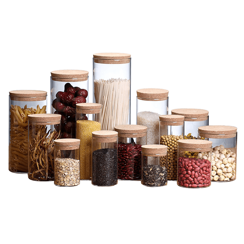 high borosilicate glass jar with cork lid Featured Image