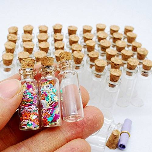 DIY wishes or message small mini glass vials with cork lid Featured Image