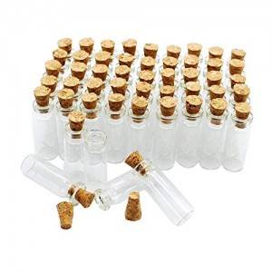 DIY wishes or message small mini glass vials with cork lid