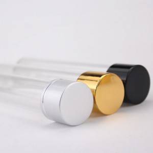 30ml 40ml round bottom screw neck glass bottle with gold color/silver color/black color alumium cap for mask packaging, drug capsule packaging