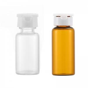 2ml 3ml 5ml 10ml  essential oil, perfume, liquid sample packaging clear glass vials with plastic sealing cap