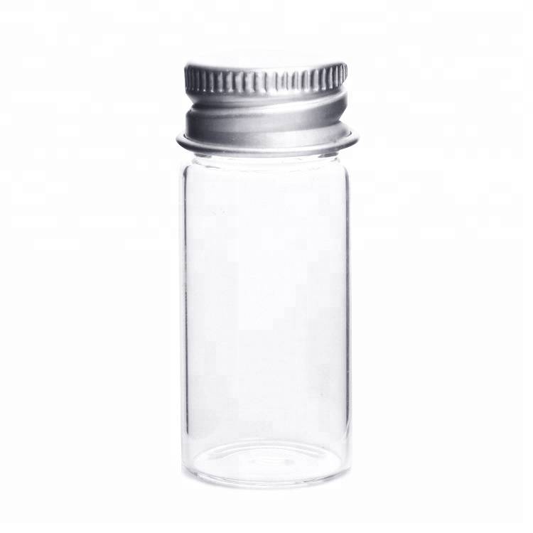 Factory directly Glass Jar With Lid - customized different size clear tubular glass vials with aluminium screw cap – Erose Glass Featured Image