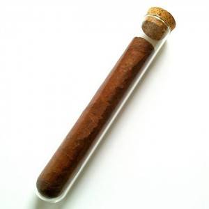 Customized cigar glass test tube with T cork for cigarette / cigar / smoke / pimp stick