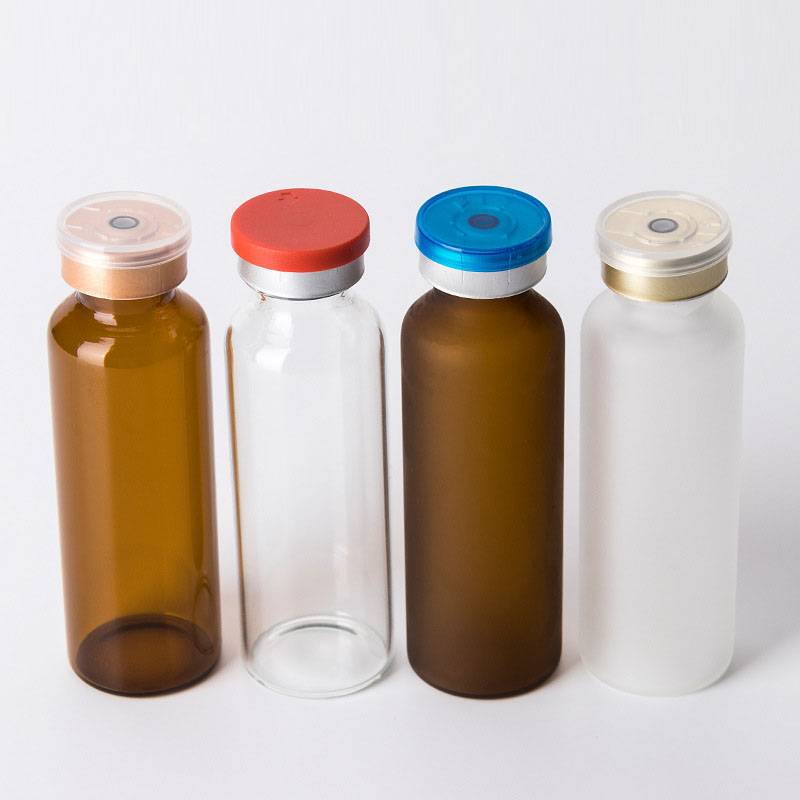 Top Quality Food Storage Airtight Glass Jars - 30ml 27x79mm clear and amber tubular glass vials for liquid and powder packing  – Erose Glass detail pictures