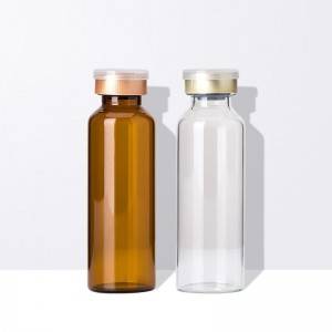 30ml 27x79mm clear and amber tubular glass vials for liquid and powder packing