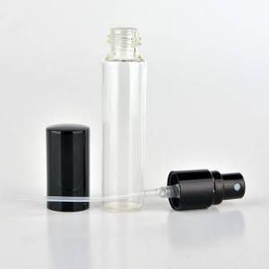 10ml perfume packing glass vials with screw pump sprayer