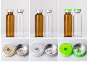 30ml 27x79mm clear and amber tubular glass vials for liquid and powder packing