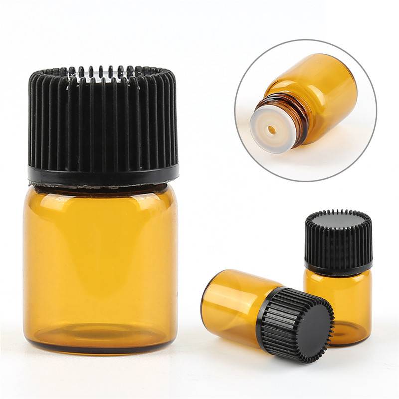 Factory For Pharmacy Medicine Wide Mouth Glass Bottle - 1ml 2ml 3ml small glass vials with different style screw cap, shiny gold / silver aluminum cap and plastic white / black cap – Erose Glass