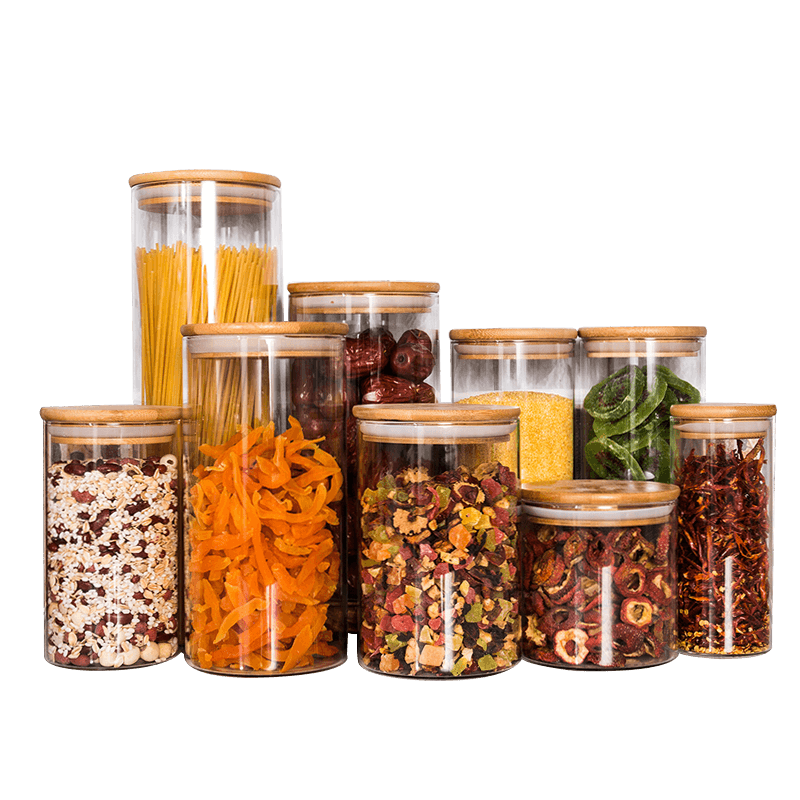 Wholesale and custom made glass jar for packing tea, food, cookier,spice and so on (3)
