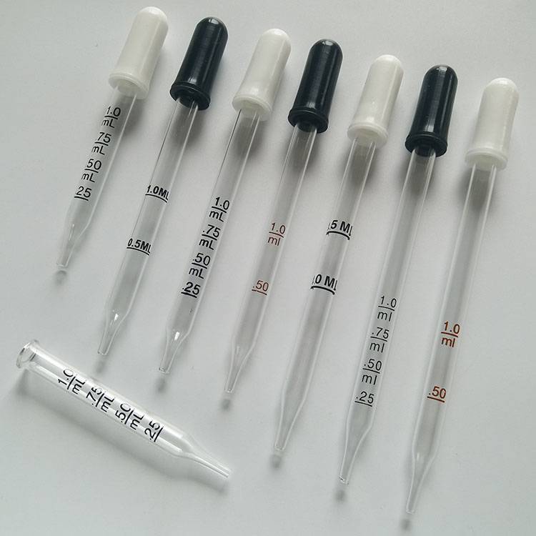 laboratory 1ml glass dropper pipette with silicone soft top Featured Image
