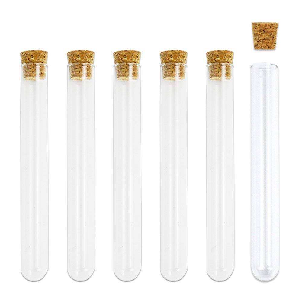 laboratory borosilicate glass culture test tube with cork lid custom made different size Featured Image
