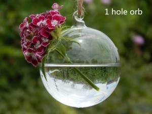 egg shape glass water planting vase//4″ globe hanging planters//green plants holders//house ornament