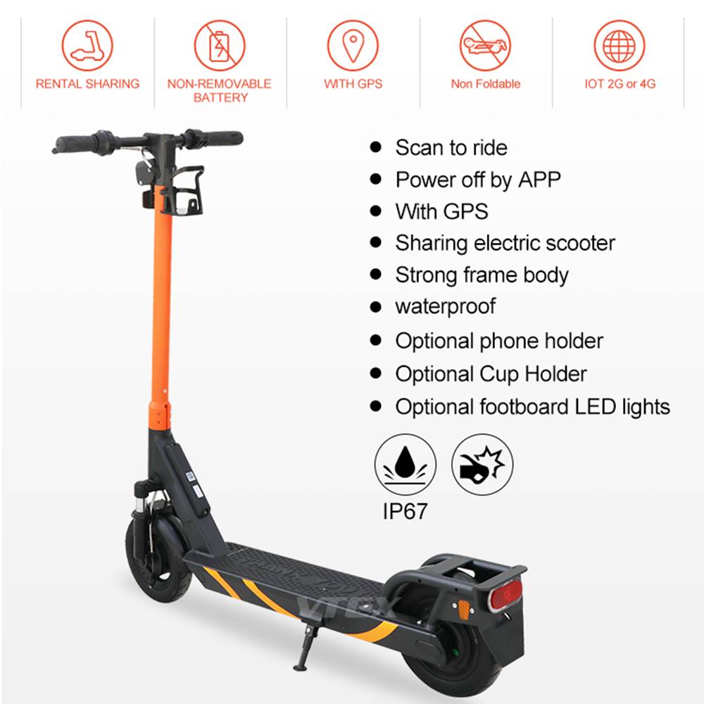 Fast delivery 8.5 Inch Rental Electric Scooter - Germany Standard Professional Sharing VK-B1D – Vitek detail pictures
