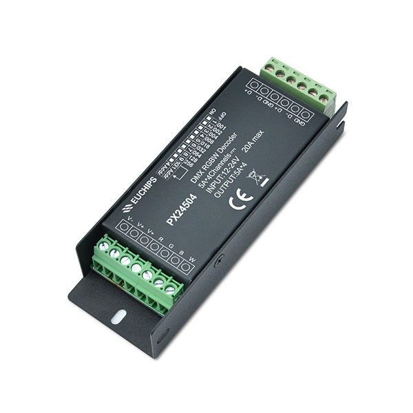 5A*4ch 240~480W 12-24VAC Connector DIP Switch CV DMX Decoder