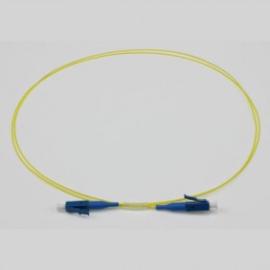 LC UPC-LC UPC SM SX 0.9mm Patch Cord Geel