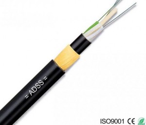 ADSS Optical Fiber Cable All Dielectric Self Supporting Aerial With 100m 200m Span
