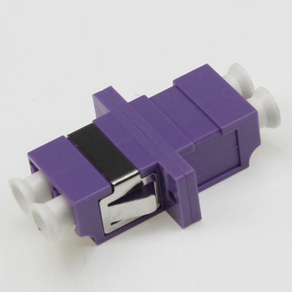 Factory wholesale Fiber Adapter Types -
 LC MM OM4 DX Adapter with ear Purple – Evolux Lighting