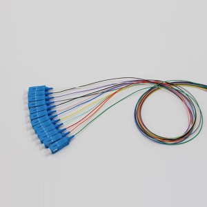 2017 wholesale price Sc Upc Fiber Optic Pigtail -
 SC UPC 12 Color SM Pigtail – Evolux Lighting