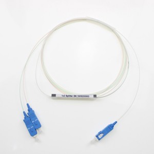 1×2 UPC mini tube PLC Splitter