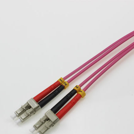 Massive Selection for Fiber Optic Mini Plc -
 LC UPC-LC UPC MM DX OM4 3.0mm Patch Cord red purple – Evolux Lighting