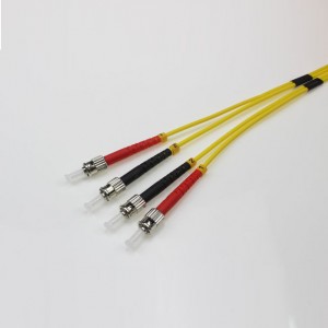 ST UPC-ST UPC SM DX 2.0мм Patch кабел Жълто