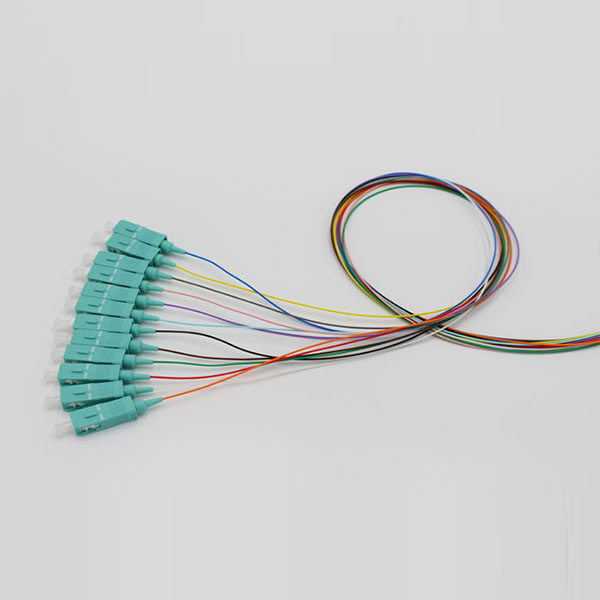 Best Price for Ribbon Fiber Optic Patch Cord -
 SC UPC 12 Color OM3 Pigtail – Evolux Lighting