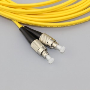 FC/UPC to ST/UPC Duplex G652D 9/125 Singlemode LSZH Fiber Patch Cable