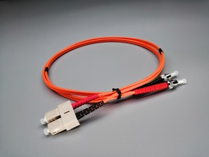 Duplex SC/UPC-ST/UPC-OM2-PVC-3.0mm-Orange Fiber Optic Patchcord