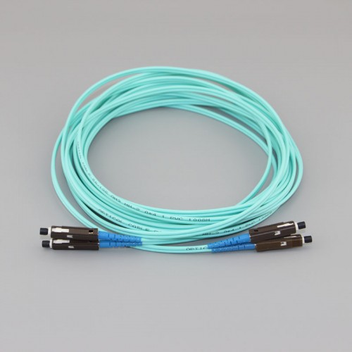 MU/UPC to MU/UPC Duplex OM4 50/125 Multimode LSZH Fiber Patch Cable Featured Image