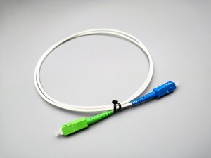 SC APC to SC UPC Simplex 2.0mm PVC(OFNR) OS2 Singlemode Bend Insensitive Fiber Patch Cable