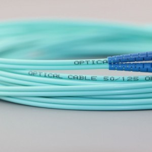 SC/PC to MU/PC Duplex OM4 50/125 Multimode LSZH Fiber Patch Cable