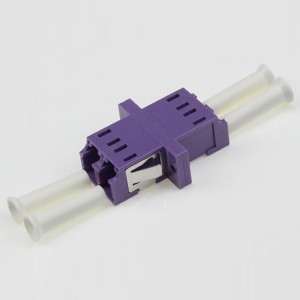 LC Mm OM4 DX Adapter pẹlu eti Purple