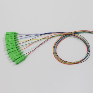 China Gold Supplier for Duplex Fiber Jumper/Patch Cord -
 SC APC 12 Color Pigtail – Evolux Lighting