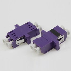 LC MM OM4 DX Adapter með eyra Purple