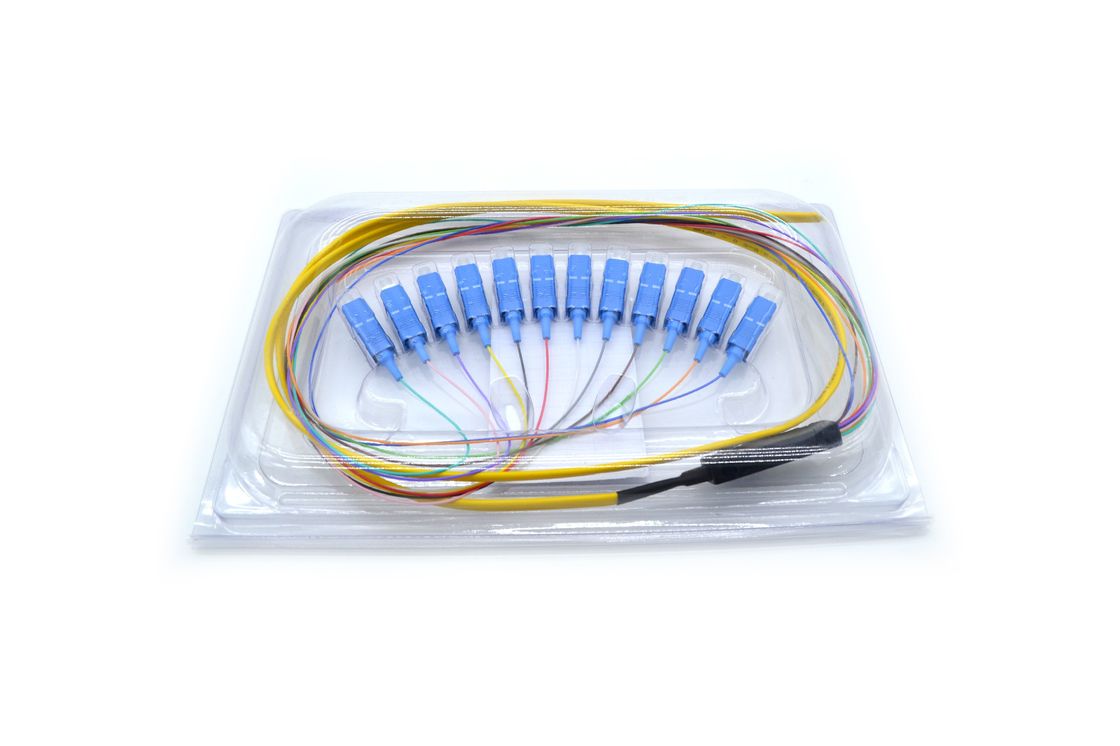 SC FC LC SM Patch Cord / Pigtail 12 Core Fiber Optic Jumper Cables Custom Length Featured Image