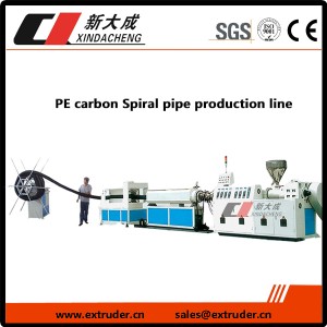 PE carbon Spiral pipe production line