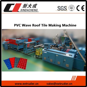 PVC Wave Jumta Flīžu Making Machine