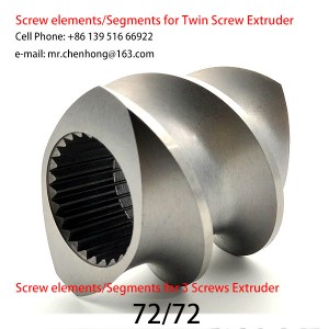 Plastic Segment Polymer Screw elements Twin-Screw Extruder segments