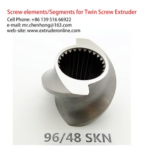 Plastic Screw elements Twin-Screw Extruder Segment SKN Series