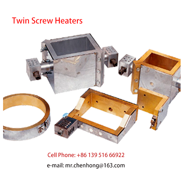 Heater-twin-screw-heating-device