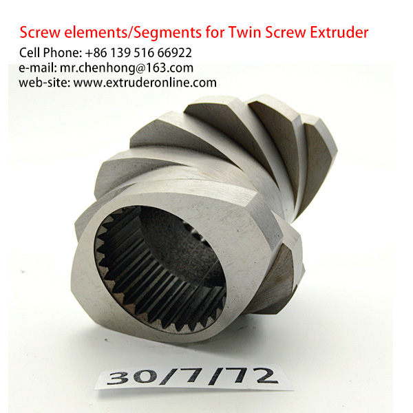 Plastic Polymer Twin-Screw Extruder Shearing Screw elements Segment Featured Image